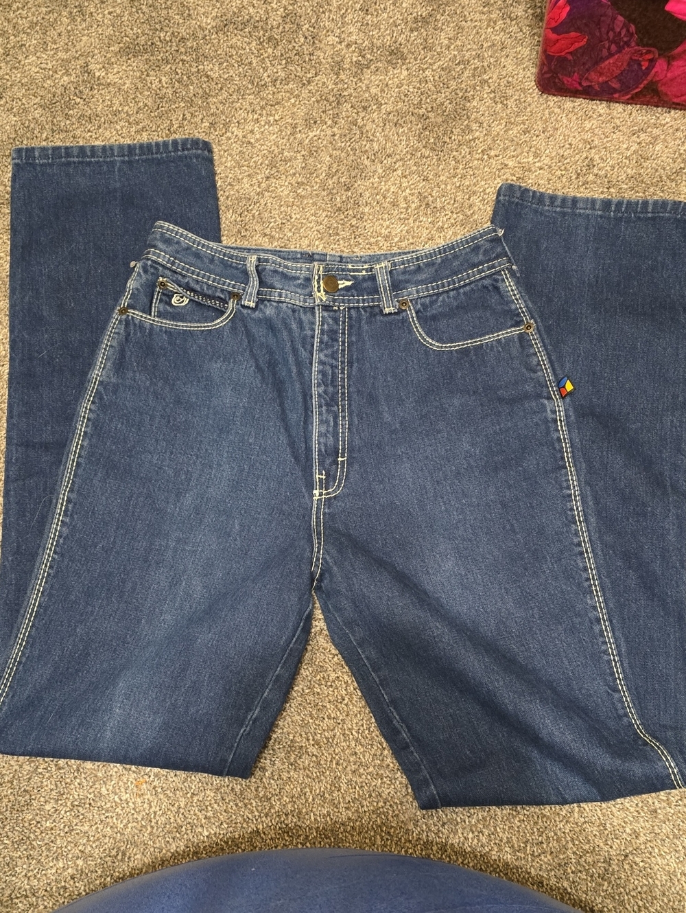 vintage bon jour  Dark Blue Denim Jeans